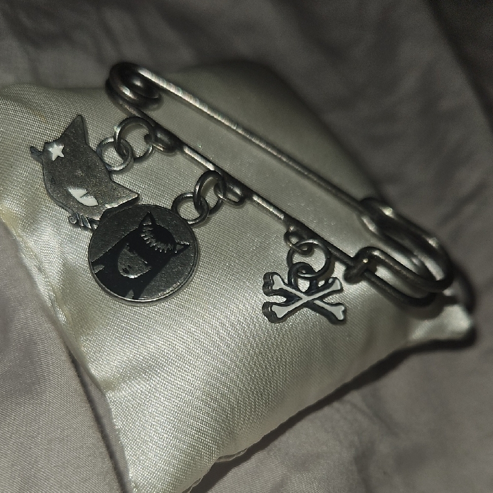 Emily The Strange Safetypin Brooch